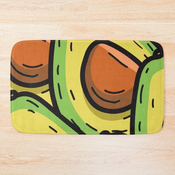 Item preview, Cute Fresh Avocado Halves Doodle Pattern Healthy Green Food Art designed and sold by LYAN-STORE.
