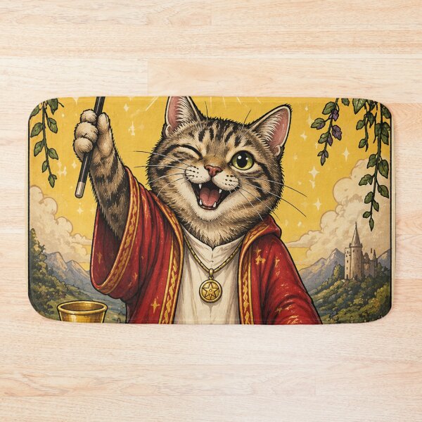 Item preview, The Magician Tarot Cat The Magician designed and sold by Mauswohn.