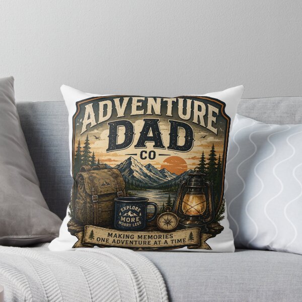 Item preview, Adventure Dad Co – Camping T-Shirt, Outdoor Adventure Graphic Tee, Father's Day Hiking Gift designed and sold by Bright Static.