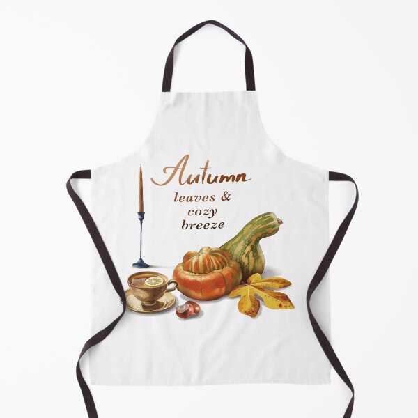 Item preview, Autumn Leaves and Cozy Breeze Watercolor Clipart with Pumpkin, Tea and Candle designed and sold by Ms. Iryna.