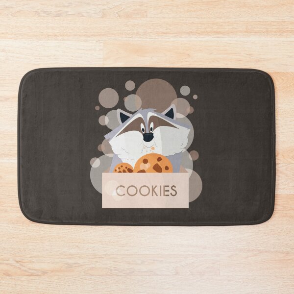 Item preview, Meeko Raccoon Eating Biscuit Circle Frame Illustration designed and sold by LudmylArt.