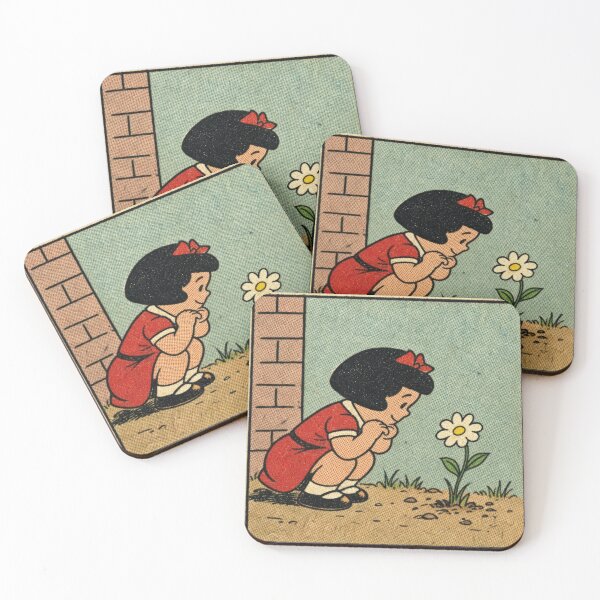 Item preview, Retro comic girl with flower designed and sold by Mauswohn.