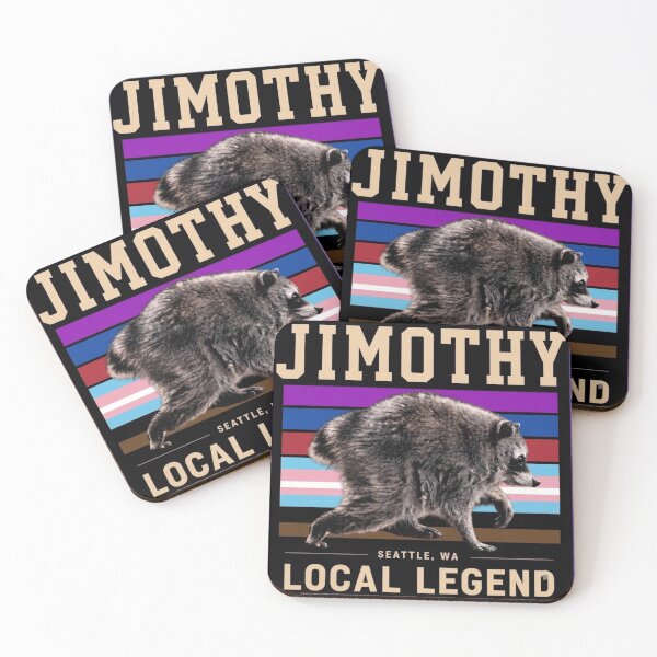 Item preview, Jimothy Raccoon The Local Legend - Seattle Raccoon Pride Flag Design designed and sold by Freedom Line Studio.