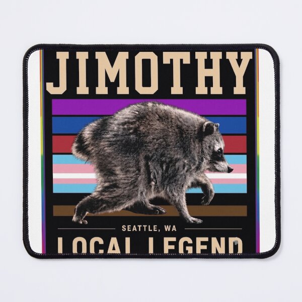 Item preview, Jimothy Raccoon The Local Legend - Seattle Raccoon Pride Flag Design designed and sold by HayaasBoutique.