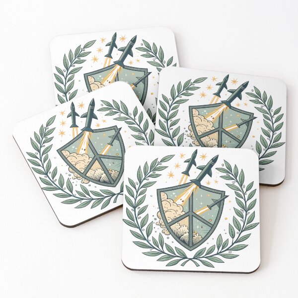 Item preview, Launching Rockets Shield Peace Laurel Stars Dynamic Motion designed and sold by Ag49D.