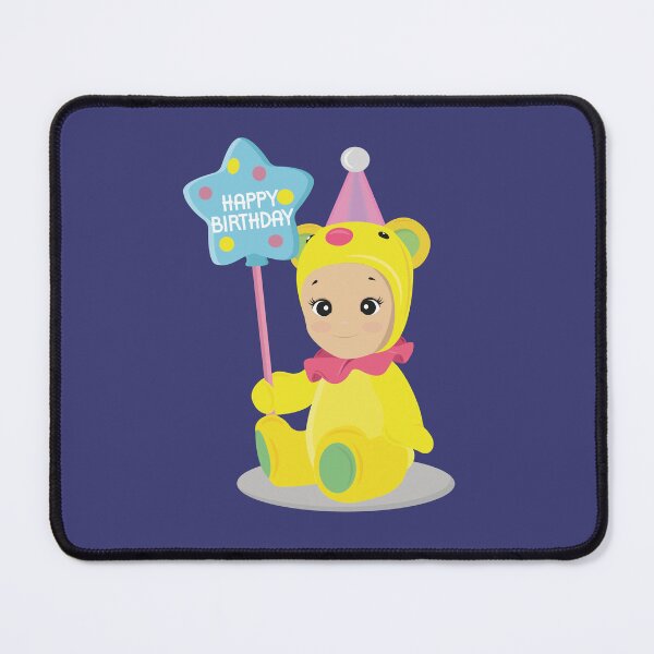 Item preview, Cute Bear Baby Happy Birthday Star Balloon Illustration designed and sold by LudmylArt.