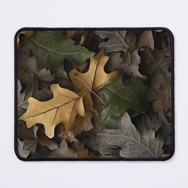 Item preview, Muted Autumn Oak Leaves Pattern Dark Moody Fall Foliage Art designed and sold by LYAN-STORE.