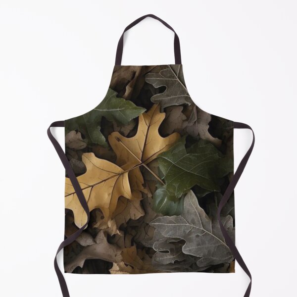 Item preview, Muted Autumn Oak Leaves Pattern Dark Moody Fall Foliage Art designed and sold by LYAN-STORE.
