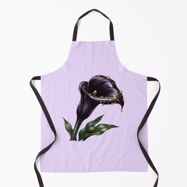 Item preview, Deep Purple Calla Lily Liquid Gold Droplets Botanical designed and sold by BreezifyDesignStudio.