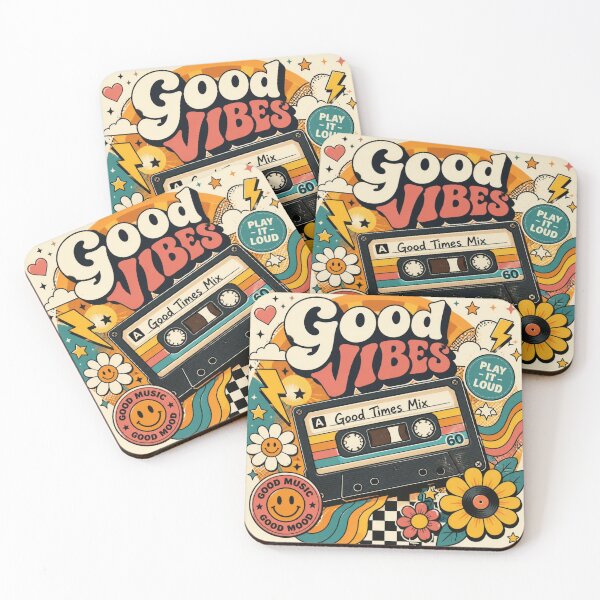 Item preview, Retro 70s Cassette Tape Good Vibes Aesthetic  designed and sold by DuobrA.