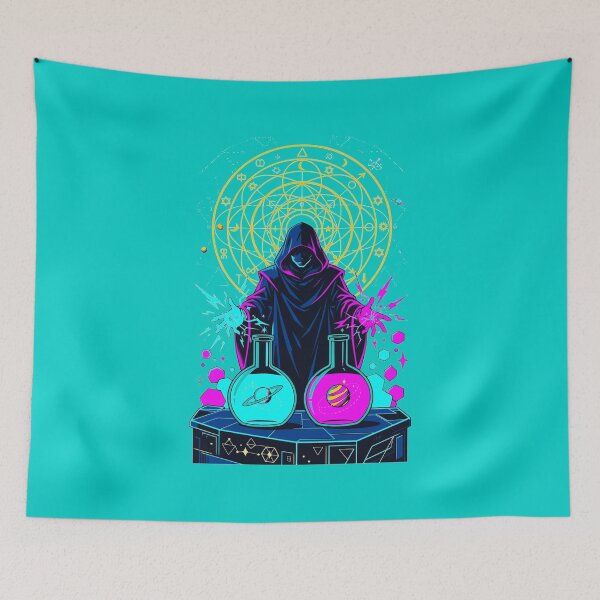 Item preview, Synthwave Cosmic Alchemist designed and sold by KungPowUnicorn.
