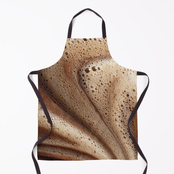 Item preview, Creamy Coffee Foam Waves Espresso Latte Art Macro Texture designed and sold by LYAN-STORE.