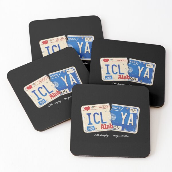 Item preview, Ella Langley and Morgan Wallen Icl Ya License Plate designed and sold by oliviamaer.