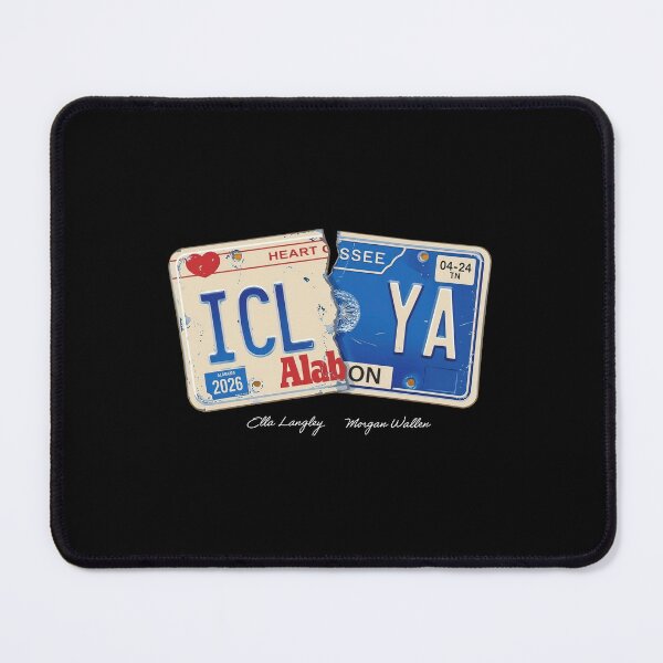 Item preview, Ella Langley and Morgan Wallen Icl Ya License Plate designed and sold by oliviamaer.