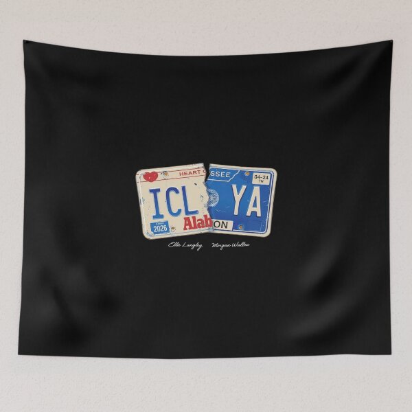 Item preview, Ella Langley and Morgan Wallen Icl Ya License Plate designed and sold by oliviamaer.