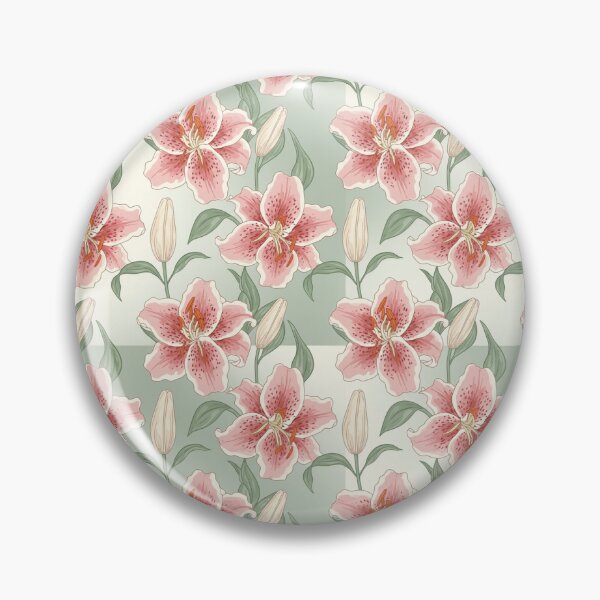 Item preview, Pastel Lily Blossoms – Elegant Botanical Gradient Seamless Pattern designed and sold by The Digital Compass.