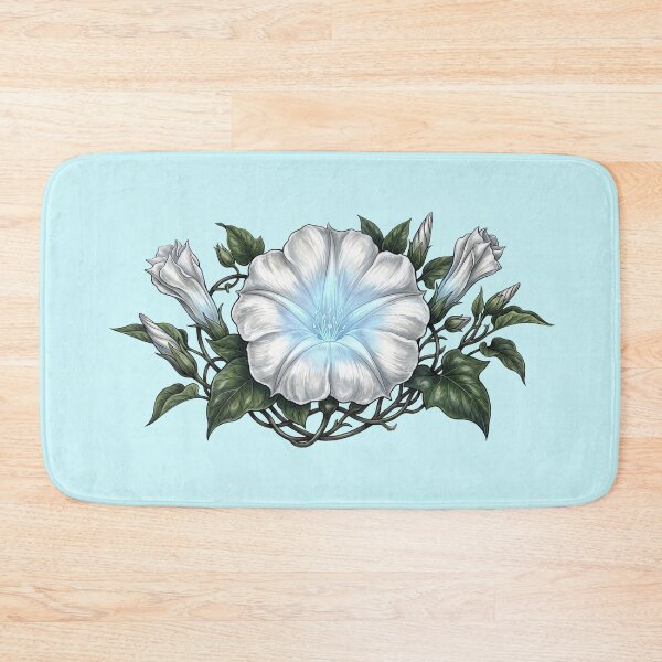 Item preview, Glowing White Moonflower Night Botanical Luminous Floral Art designed and sold by BreezifyDesignStudio.
