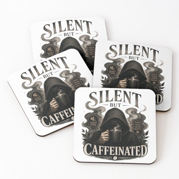 Item preview, Silent But Caffeinated Introvert Coffee designed and sold by pradeepvisuals.