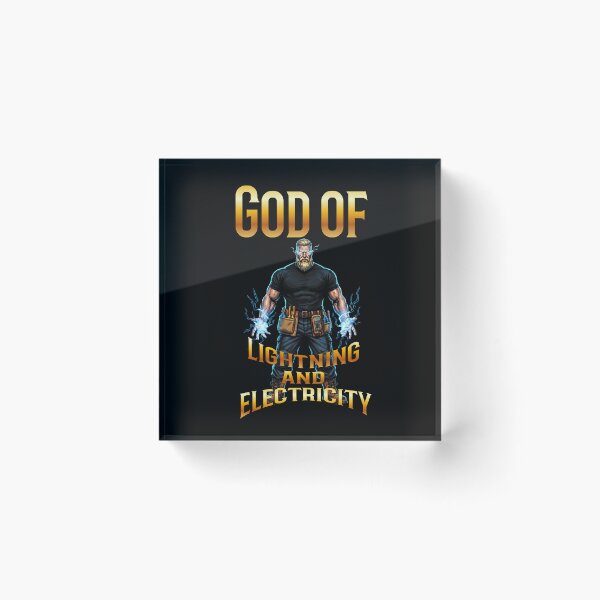 Item preview, God Of Lightning And Electricity - Electrician Superhero  designed and sold by UTkiKK.
