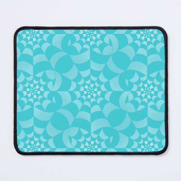 Item preview, Enchanted Web - Pastel Aqua Spider Web Halloween Pattern designed and sold by BlackthornDsign.