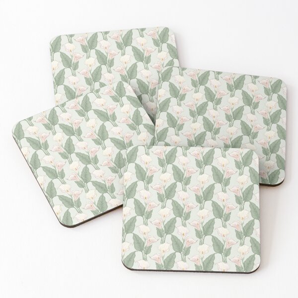 Item preview, Pastel Calla Lilies – Elegant Botanical Seamless Pattern designed and sold by The Digital Compass.