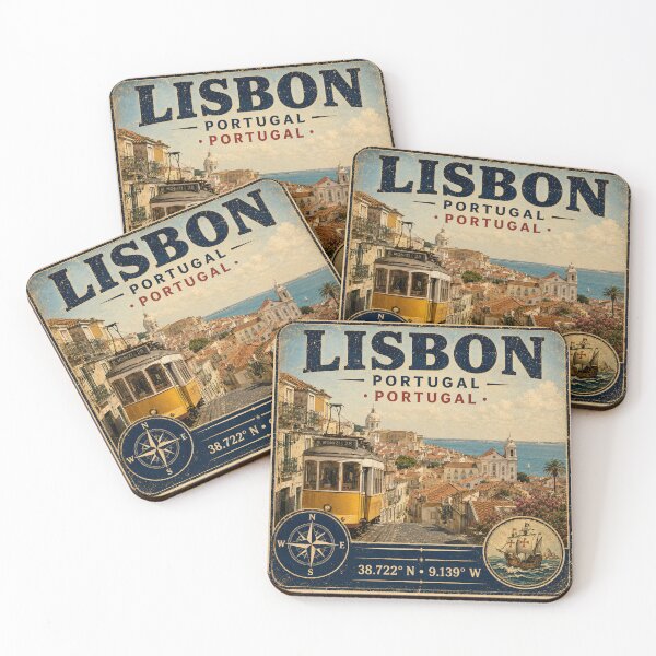 Item preview, Lisbon Portugal Vintage Tram Travel Sticker designed and sold by naturalsurvival.