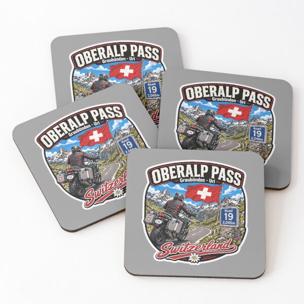 Item preview, Oberalp Pass Oberalppass Switzerland Suisse Schweiz Motorcycle Sticker TShirt 04 designed and sold by OuterShellUK.