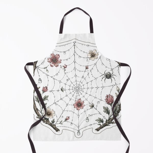 Item preview, Spiderweb and Flowers Soft Halloween Art designed and sold by DreamelleStudio.