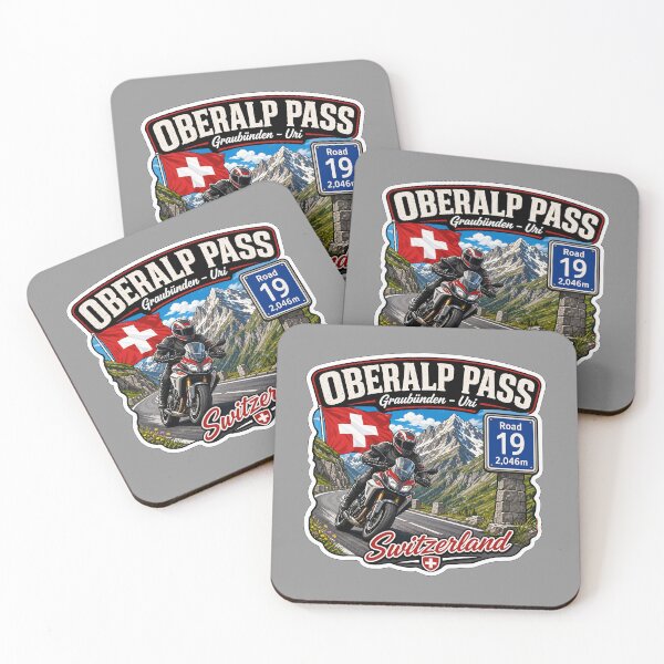 Item preview, Oberalp Pass Oberalppass Switzerland Suisse Schweiz Motorcycle Sticker TShirt 06 designed and sold by OuterShellUK.