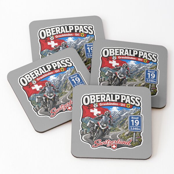 Item preview, Oberalp Pass Oberalppass Switzerland Suisse Schweiz Motorcycle Sticker TShirt 07 designed and sold by OuterShellUK.