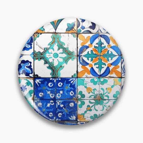 Item preview, Mediterranean Vintage Tile-Inspired Blue And White Designs  designed and sold by DEC02.