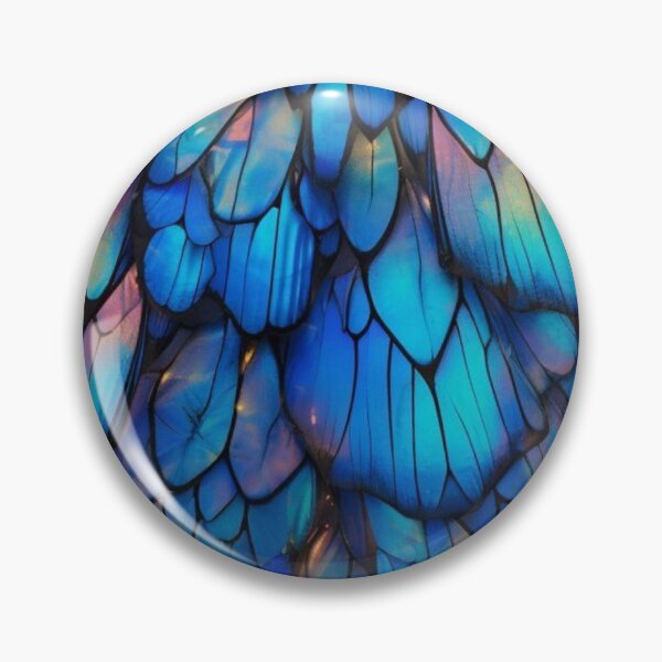 Item preview, Iridescent Blue Butterfly Wings Texture Magic Fairycore Wings Pattern designed and sold by LYAN-STORE.