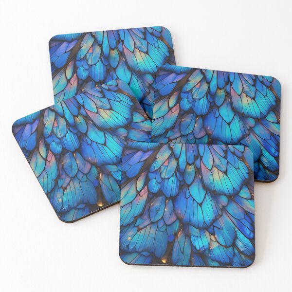 Item preview, Iridescent Blue Butterfly Wings Texture Magic Fairycore Wings Pattern designed and sold by LYAN-STORE.