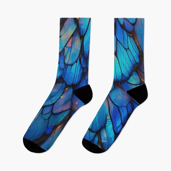 Item preview, Iridescent Blue Butterfly Wings Texture Magic Fairycore Wings Pattern designed and sold by LYAN-STORE.