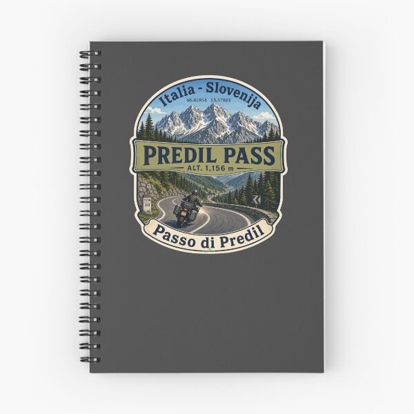 Item preview, Predil Pass Passo di Predil Italy Slovenia Motorcycle Sticker TShirt 05 designed and sold by OuterShellUK.