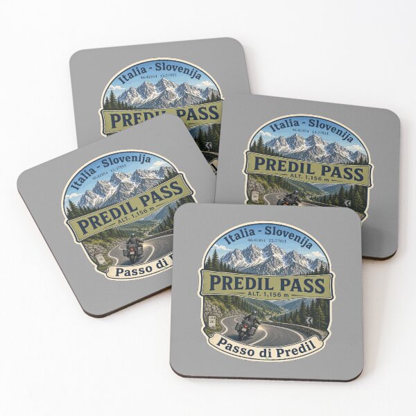 Item preview, Predil Pass Passo di Predil Italy Slovenia Motorcycle Sticker TShirt 05 designed and sold by OuterShellUK.