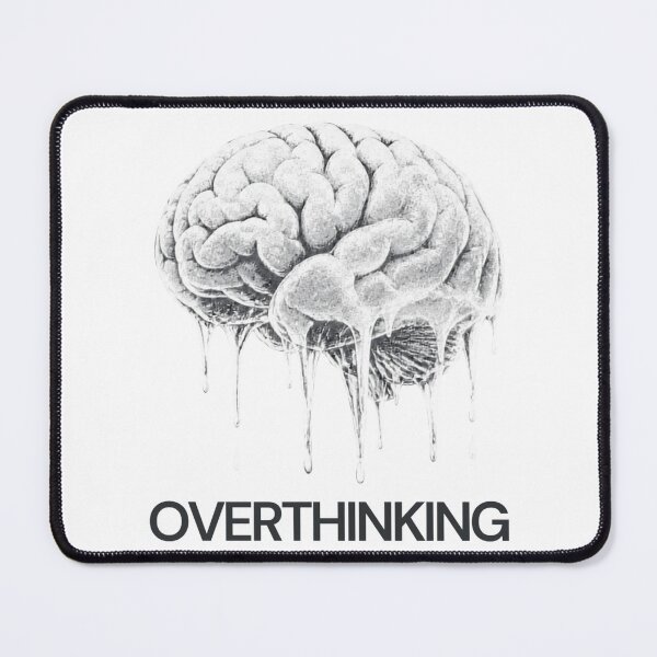Item preview, Overthinking Melting Brain T-Shirt Design | Mental Health Streetwear Graphic designed and sold by ArtMashupCo.