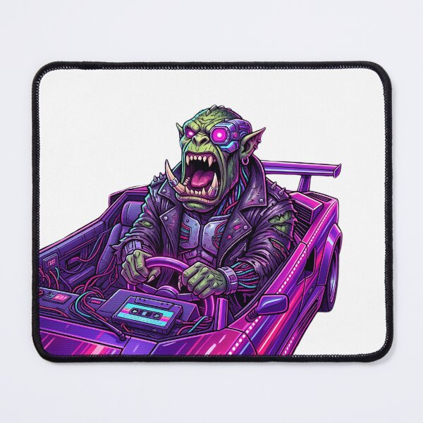 Item preview, Ork Waaagh Synthwave Sports Car Classic T-Shirt designed and sold by pawsome purrfect.