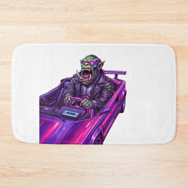 Item preview, Ork Waaagh Synthwave Sports Car Classic T-Shirt designed and sold by pawsome purrfect.