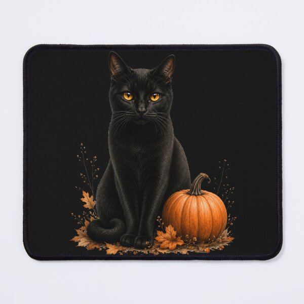 Item preview, Black Cat Pumpkin T-Shirt | Cozy Autumn Halloween Gift designed and sold by Golden Ember Studio.