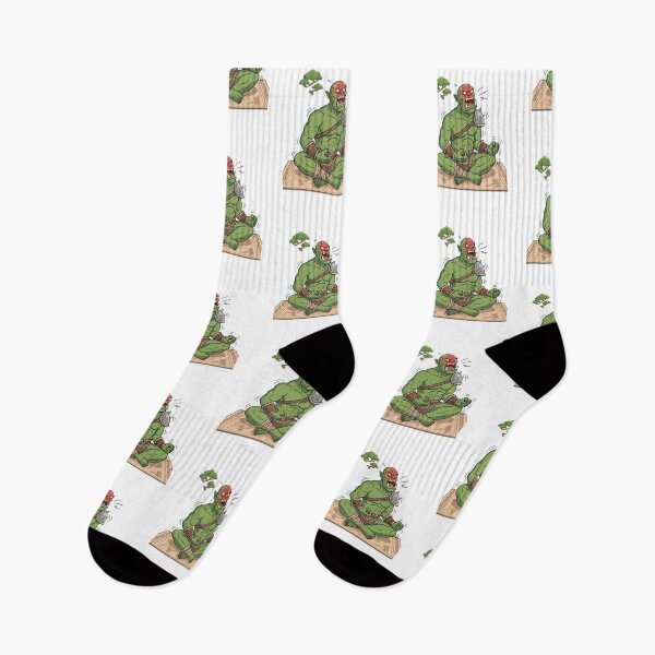Item preview, Ork Waaagh Lotus Yoga Meditating Classic T-Shirt designed and sold by pawsome purrfect.