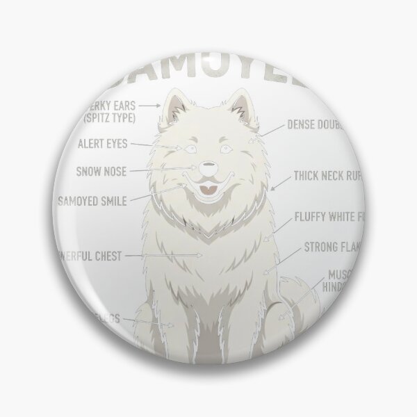 Item preview, Samoyed Dog Anatomy Oversized T-Shirt designed and sold by gidget-gadget.
