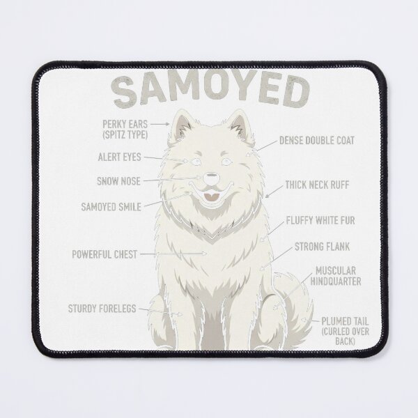 Item preview, Samoyed Dog Anatomy Oversized T-Shirt designed and sold by gidget-gadget.