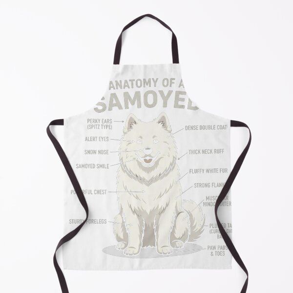 Item preview, Samoyed Dog Anatomy Oversized T-Shirt designed and sold by gidget-gadget.