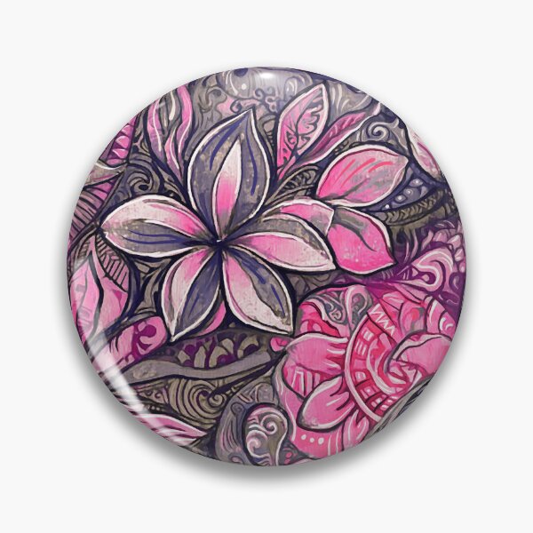 Item preview, Pink Tropical Tribal Floral Pattern designed and sold by sunnthreads.