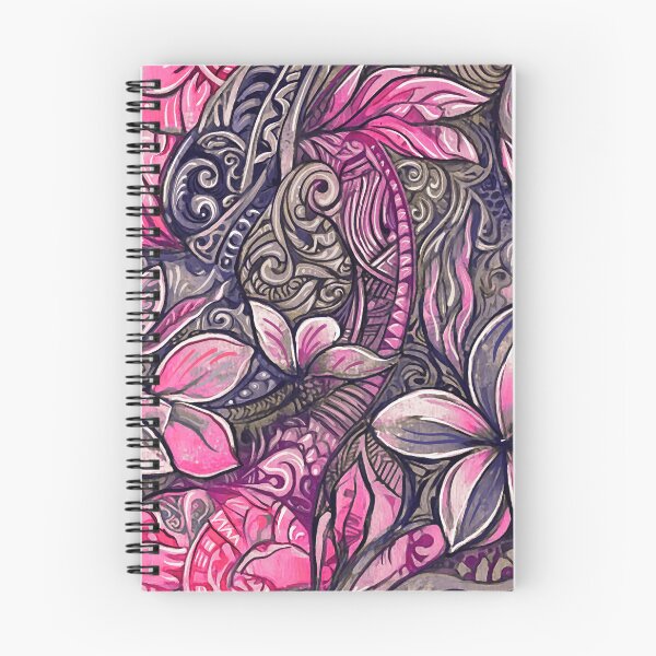 Item preview, Pink Tropical Tribal Floral Pattern designed and sold by sunnthreads.