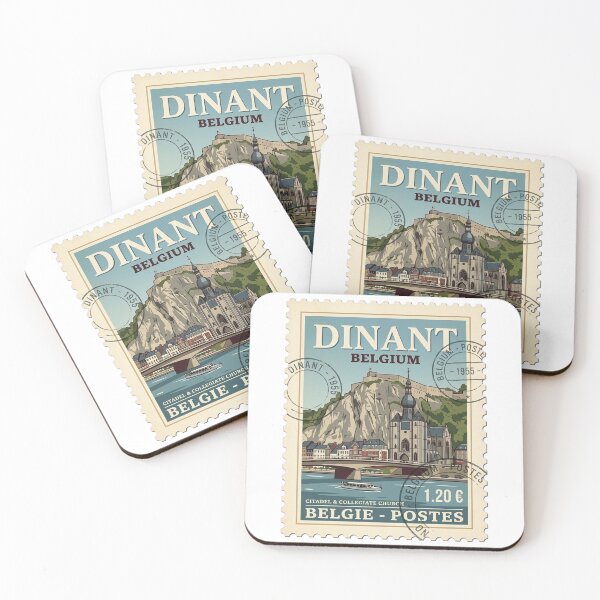 Item preview, Dinant Belgium Travel Stamp Citadel Collegiate Church designed and sold by k3rstman1.
