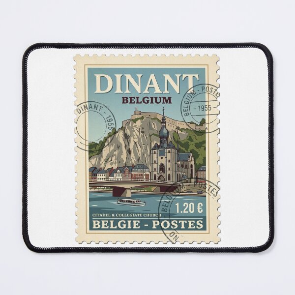 Item preview, Dinant Belgium Travel Stamp Citadel Collegiate Church designed and sold by k3rstman1.