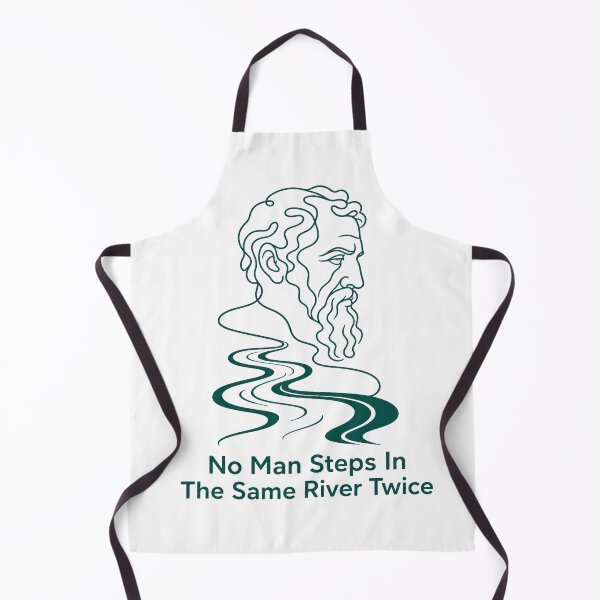 Item preview, No Man Steps in the Same River Twice Heraclitus River Quote designed and sold by Lolik Designs.