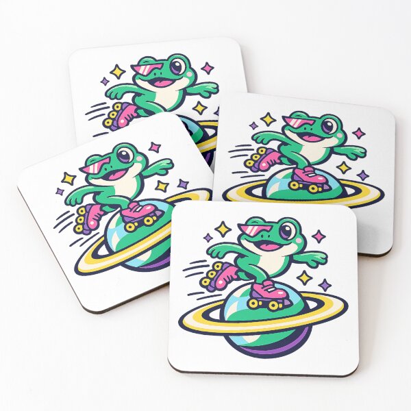 Item preview, Cosmic frog on skates designed and sold by dmayuscula.